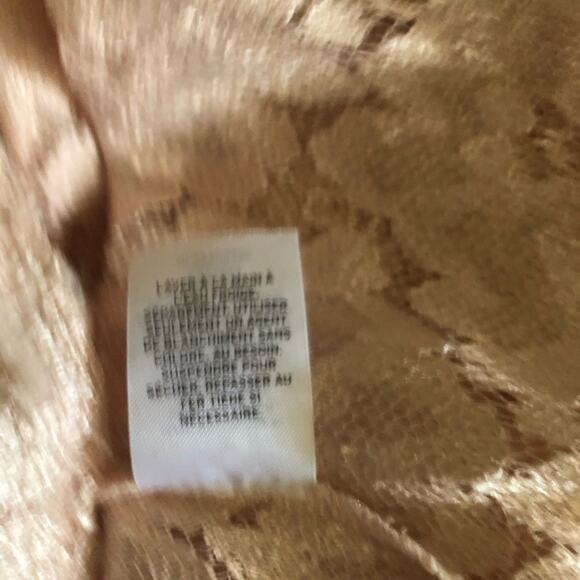 Chelsea•28 Pink Floral Lace Print Short Sleeve Blouse Extra Small Preowned - Picture 9 of 9